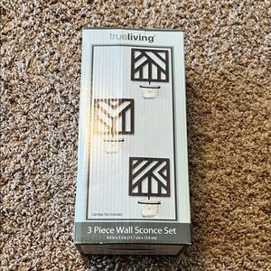 Brown Wall Sconce Set